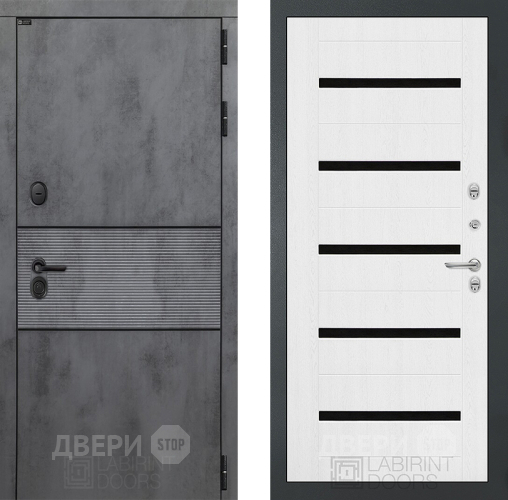Входная металлическая Дверь Лабиринт (LABIRINT) Инфинити 01 Белое дерево в Павловском Посаде
