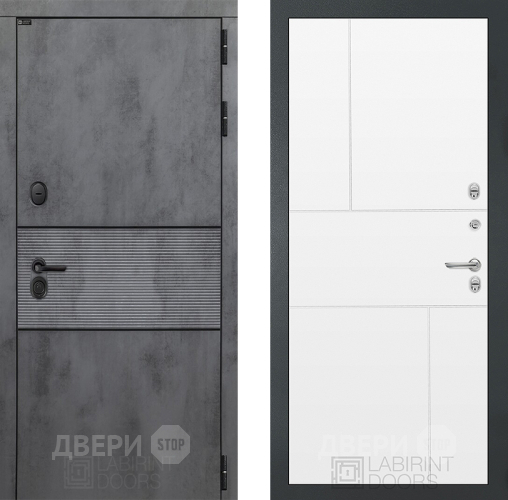 Дверь Лабиринт (LABIRINT) Инфинити 21 Белый софт в Павловском Посаде