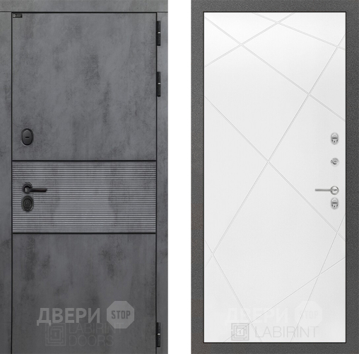 Дверь Лабиринт (LABIRINT) Инфинити 24 Белый софт в Павловском Посаде