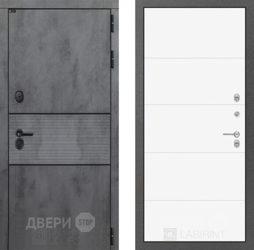 Дверь Лабиринт (LABIRINT) Инфинити 13 Белый софт в Павловском Посаде