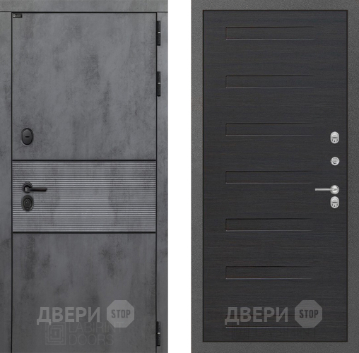 Входная металлическая Дверь Лабиринт (LABIRINT) Инфинити 14 Эковенге поперечный в Павловском Посаде