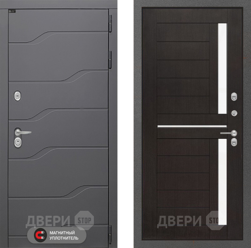 Входная металлическая Дверь Лабиринт (LABIRINT) Ривер 02 Венге в Павловском Посаде