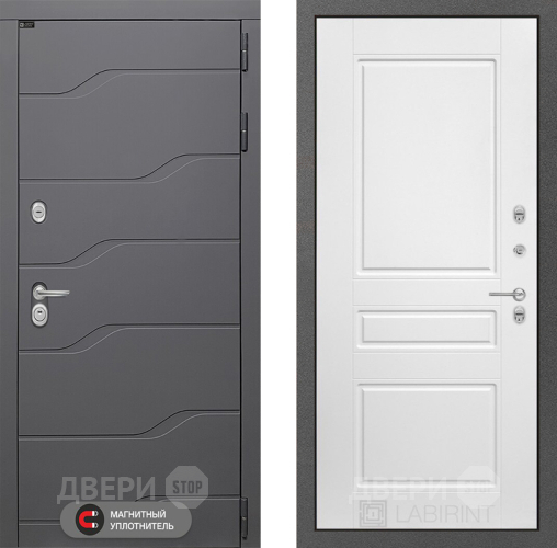 Дверь Лабиринт (LABIRINT) Ривер 03 Белый софт в Павловском Посаде