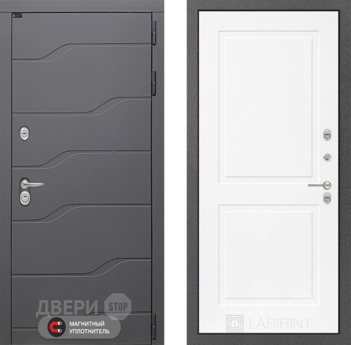Дверь Лабиринт (LABIRINT) Ривер 11 Белый софт в Павловском Посаде