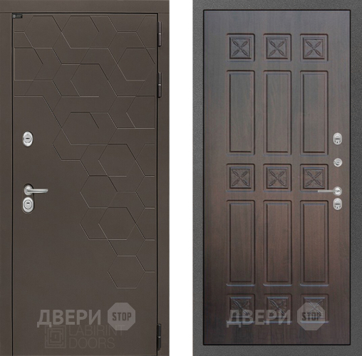 Входная металлическая Дверь Лабиринт (LABIRINT) Смоки 16 VINORIT Алмон 28 в Павловском Посаде