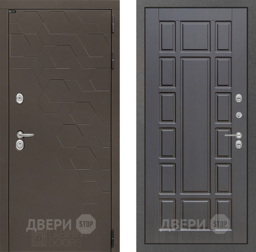 Входная металлическая Дверь Лабиринт (LABIRINT) Смоки 12 Венге в Павловском Посаде
