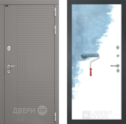 Входная металлическая Дверь Лабиринт (LABIRINT) Формо 28 Под покраску в Павловском Посаде