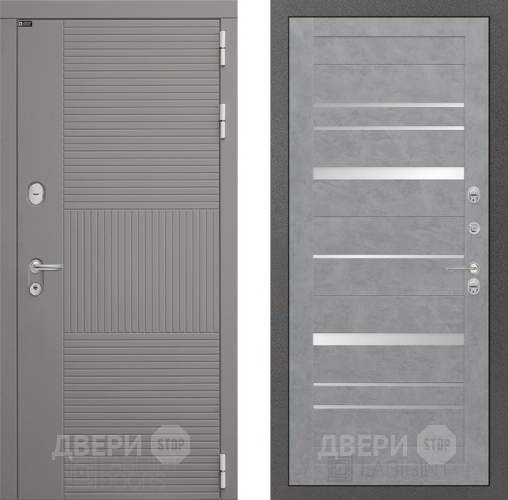 Входная металлическая Дверь Лабиринт (LABIRINT) Формо 20 Бетон светлый в Павловском Посаде