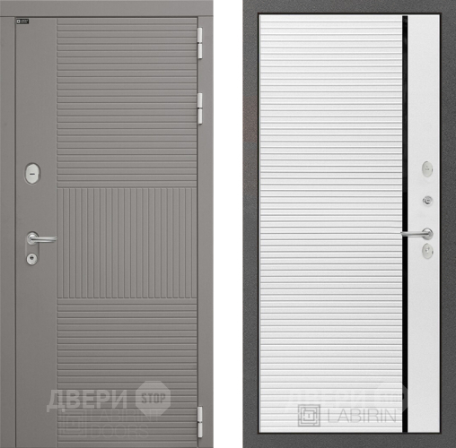 Дверь Лабиринт (LABIRINT) Формо 22 Белый софт в Павловском Посаде