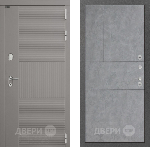 Входная металлическая Дверь Лабиринт (LABIRINT) Формо 21 Бетон светлый в Павловском Посаде