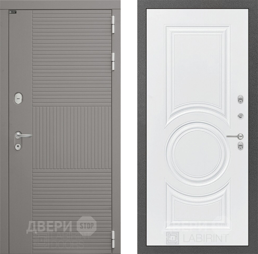Дверь Лабиринт (LABIRINT) Формо 23 Белый софт в Павловском Посаде