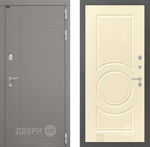 Входная металлическая Дверь Лабиринт (LABIRINT) Формо 23 Шампань в Павловском Посаде
