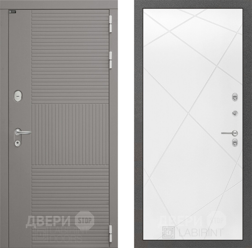 Дверь Лабиринт (LABIRINT) Формо 24 Белый софт в Павловском Посаде