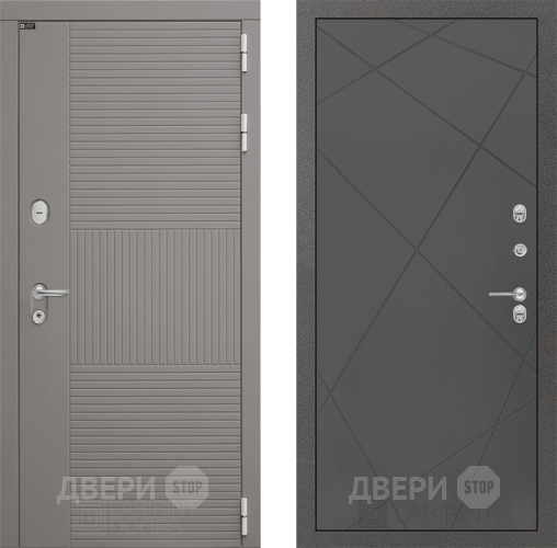 Входная металлическая Дверь Лабиринт (LABIRINT) Формо 24 Графит софт в Павловском Посаде