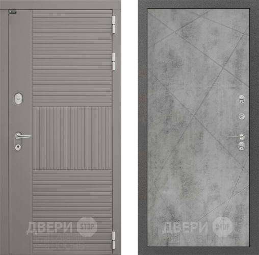 Входная металлическая Дверь Лабиринт (LABIRINT) Формо 24 Бетон светлый в Павловском Посаде