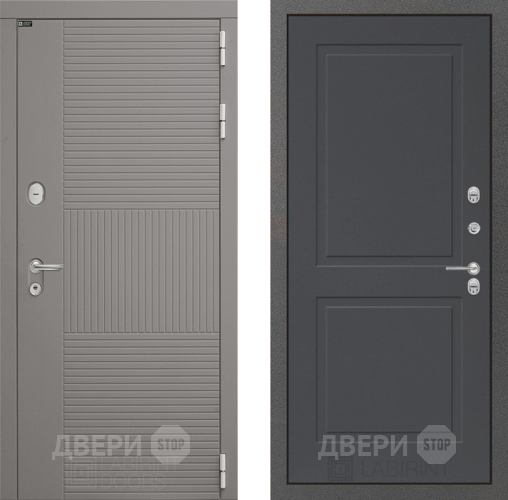 Входная металлическая Дверь Лабиринт (LABIRINT) Формо 11 Графит софт в Павловском Посаде