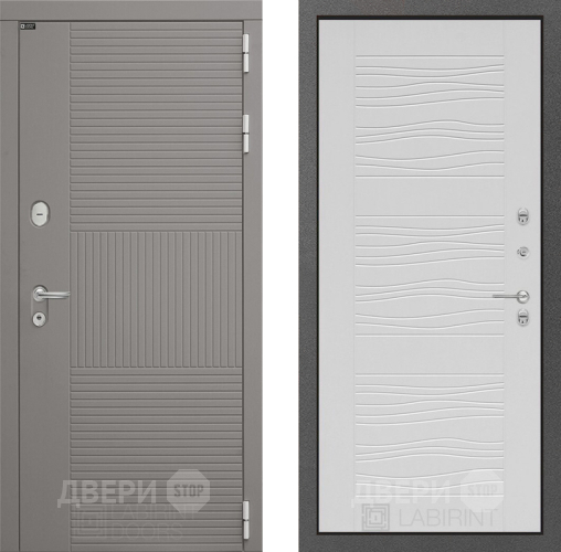 Входная металлическая Дверь Лабиринт (LABIRINT) Формо 06 Белое дерево в Павловском Посаде