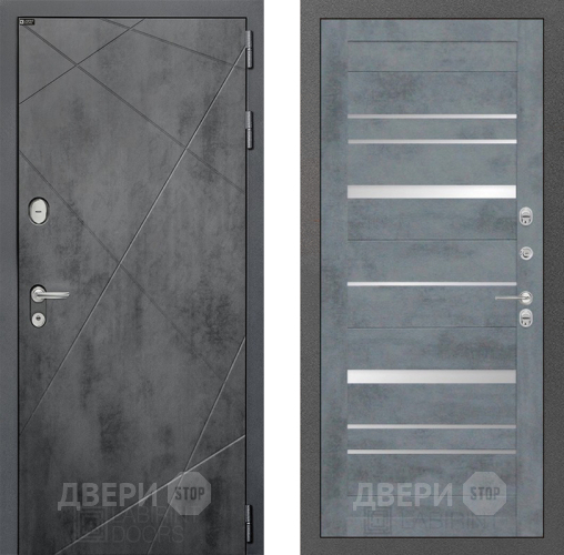 Дверь Лабиринт (LABIRINT) Лофт 20 Бетон темный в Павловском Посаде