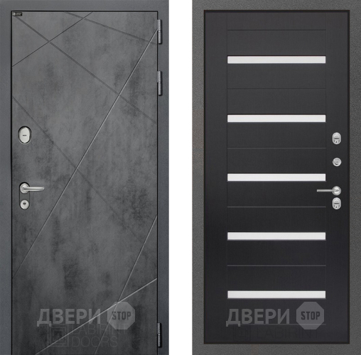 Дверь Лабиринт (LABIRINT) Лофт 01 Венге в Павловском Посаде
