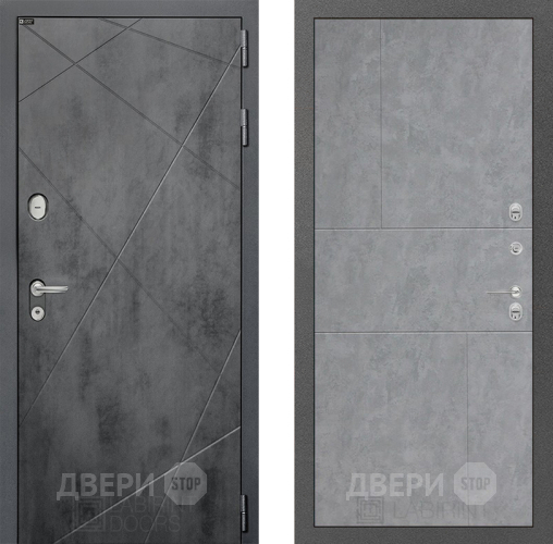 Входная металлическая Дверь Лабиринт (LABIRINT) Лофт 21 Бетон светлый в Павловском Посаде