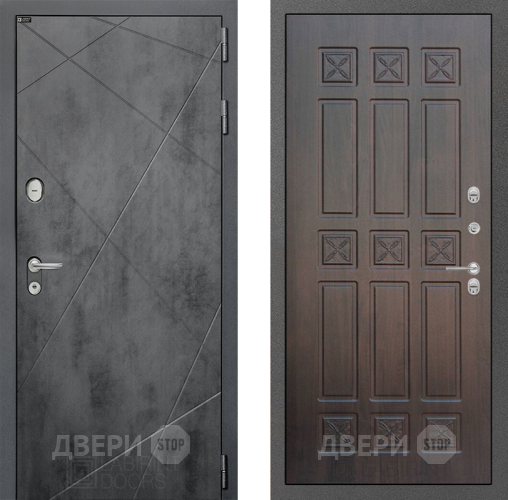 Входная металлическая Дверь Лабиринт (LABIRINT) Лофт 16 VINORIT Алмон 28 в Павловском Посаде