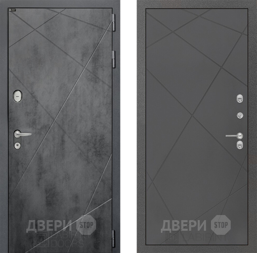 Входная металлическая Дверь Лабиринт (LABIRINT) Лофт 24 Графит софт в Павловском Посаде