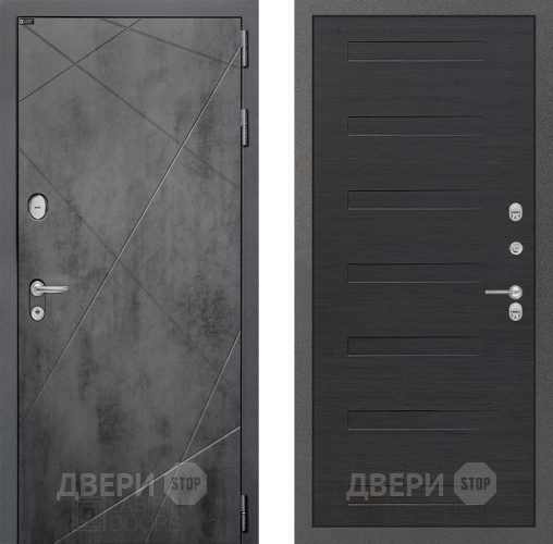 Входная металлическая Дверь Лабиринт (LABIRINT) Лофт 14 Эковенге поперечный в Павловском Посаде