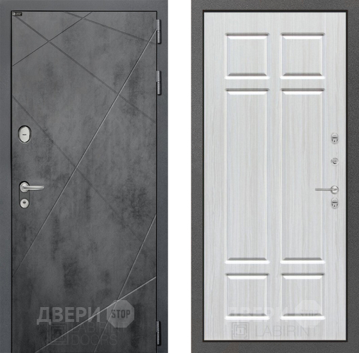 Входная металлическая Дверь Лабиринт (LABIRINT) Лофт 08 Кристалл вуд в Павловском Посаде