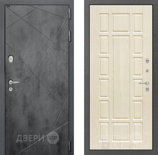 Дверь Лабиринт (LABIRINT) Лофт 12 Беленый дуб в Павловском Посаде