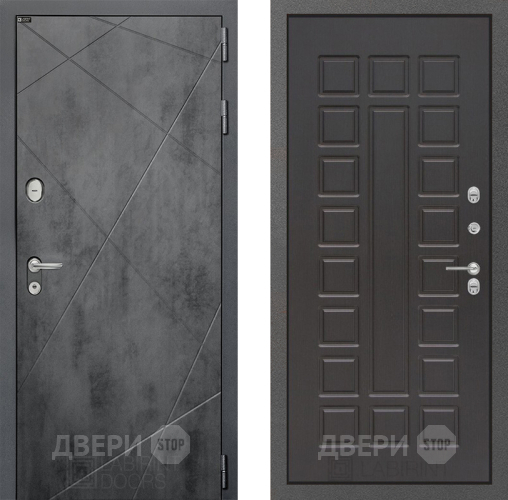Входная металлическая Дверь Лабиринт (LABIRINT) Лофт 04 Венге в Павловском Посаде