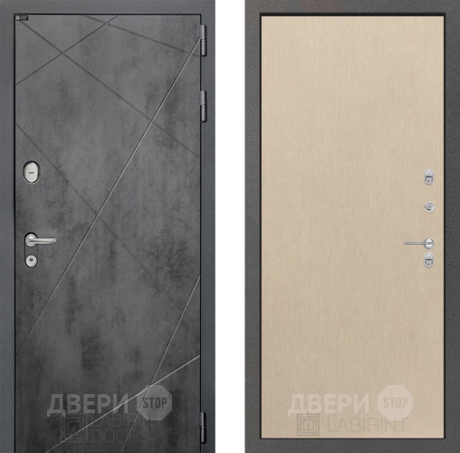 Входная металлическая Дверь Лабиринт (LABIRINT) Лофт 05 Венге светлый в Павловском Посаде