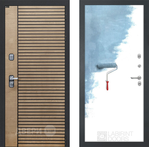 Входная металлическая Дверь Лабиринт (LABIRINT) Ritm 28 Под покраску в Павловском Посаде