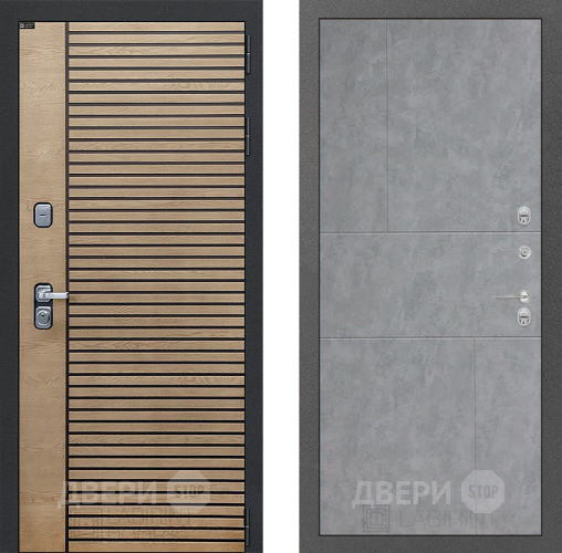 Входная металлическая Дверь Лабиринт (LABIRINT) Ritm 21 Бетон светлый в Павловском Посаде