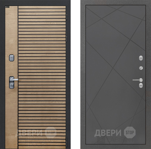 Входная металлическая Дверь Лабиринт (LABIRINT) Ritm 24 Графит софт в Павловском Посаде