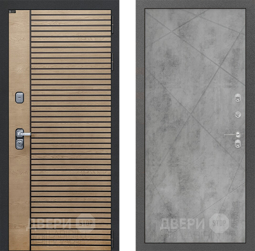 Входная металлическая Дверь Лабиринт (LABIRINT) Ritm 24 Бетон светлый в Павловском Посаде