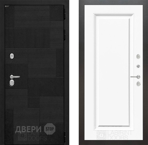 Дверь Лабиринт (LABIRINT) Pazl 27 Белый (RAL-9003) в Павловском Посаде
