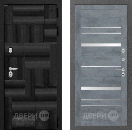 Входная металлическая Дверь Лабиринт (LABIRINT) Pazl 20 Бетон темный в Павловском Посаде
