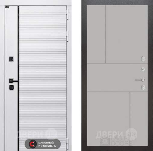 Входная металлическая Дверь Лабиринт (LABIRINT) Royal 21 Грей софт в Павловском Посаде