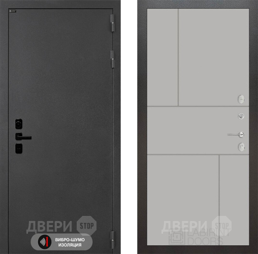 Входная металлическая Дверь Лабиринт (LABIRINT) Acustic 21 Грей софт в Павловском Посаде