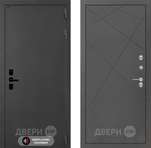 Входная металлическая Дверь Лабиринт (LABIRINT) Acustic 24 Графит софт в Павловском Посаде