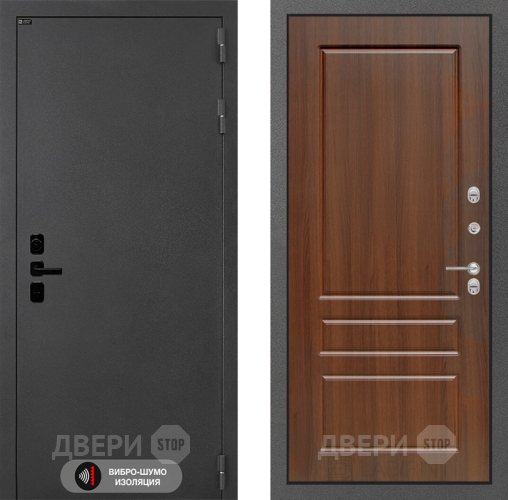 Входная металлическая Дверь Лабиринт (LABIRINT) Acustic 03 Орех бренди в Павловском Посаде