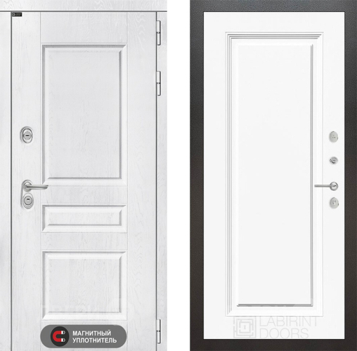 Дверь Лабиринт (LABIRINT) Versal 27 Белый (RAL-9003) в Павловском Посаде