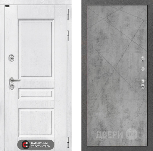 Входная металлическая Дверь Лабиринт (LABIRINT) Versal 24 Бетон светлый в Павловском Посаде