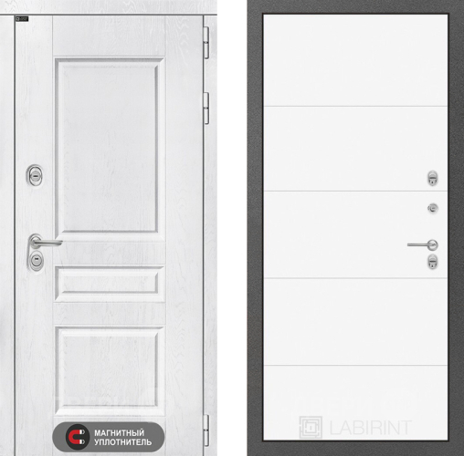 Дверь Лабиринт (LABIRINT) Versal 13 Белый софт в Павловском Посаде