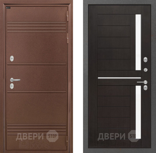 Входная металлическая Дверь Лабиринт (LABIRINT) Термо Лайт 02 Венге в Павловском Посаде