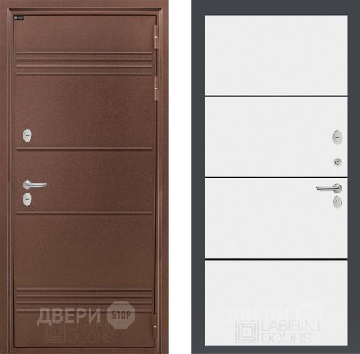 Дверь Лабиринт (LABIRINT) Термо Лайт 25 Белый софт в Павловском Посаде