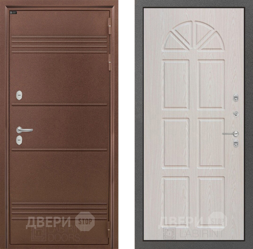 Входная металлическая Дверь Лабиринт (LABIRINT) Термо Лайт 15 VINORIT Алмон 25 в Павловском Посаде