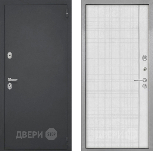 Входная металлическая Дверь Интекрон (INTECRON) Гектор В-07 с молдингом Лофт белый в Павловском Посаде