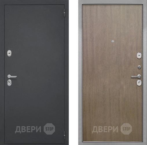 Входная металлическая Дверь Интекрон (INTECRON) Гектор Гладкая шпон Венге коричневый в Павловском Посаде