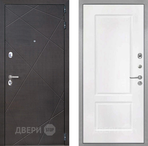 Входная металлическая Дверь Интекрон (INTECRON) Сенатор Лучи КВ-2 Белый матовый в Павловском Посаде